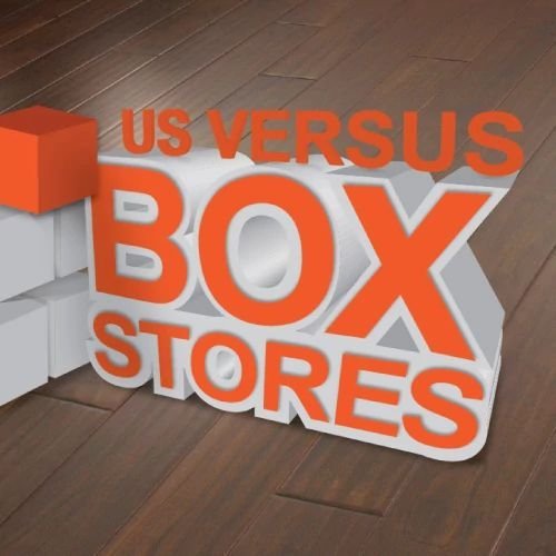 Us Vs Box Stores differences from Deloreto Flooring Inc in Winter Park
